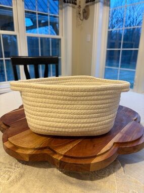 Neutral Cream Rope Basket - Home Accents